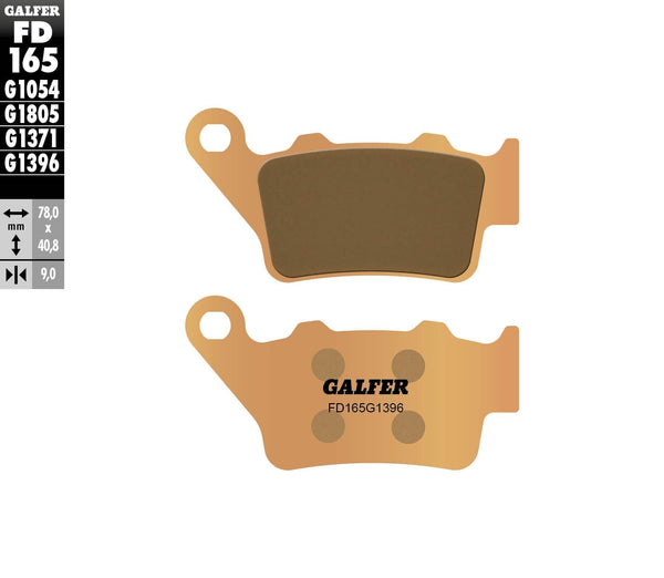 GALFER FD165G1396 HH Sintered Brake Pads - sxspowersports