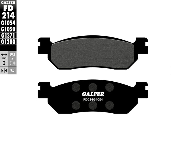 GALFER FD214G1054 Semi-Metallic Brake Pads - sxspowersports