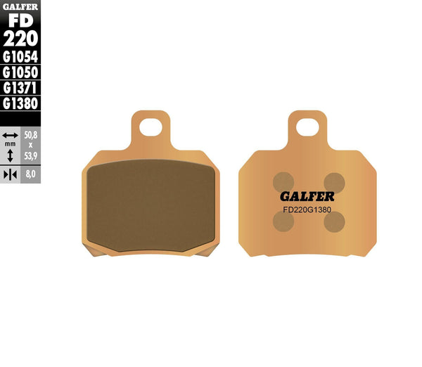 GALFER FD220G1380 HH Sintered Brake Pads - sxspowersports