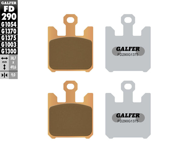 GALFER FD290G1375 HH Sintered Brake Pads - sxspowersports