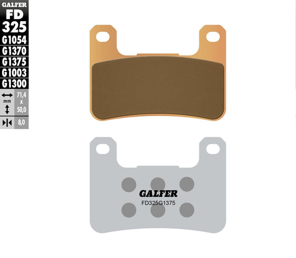 GALFER FD325G1375 HH Sintered Brake Pads - sxspowersports