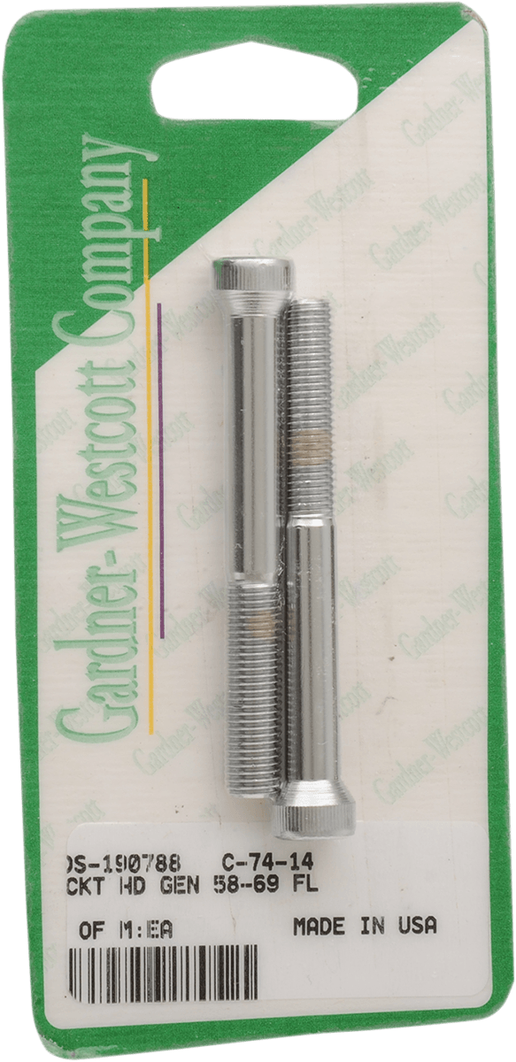 Gardner-Westcott C-74-14 Generator Chrome Socket-Head Bolt Set - Knurled - sxspowersports