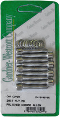 Gardner-Westcott P-10-48-06 Cam Cover Chrome Steel Socket-Head Bolt Kit - sxspowersports