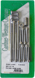 Gardner-Westcott P-10-48-08 Primary and Derby Covers Chrome Steel Socket-Head Bolt Kit - sxspowersports