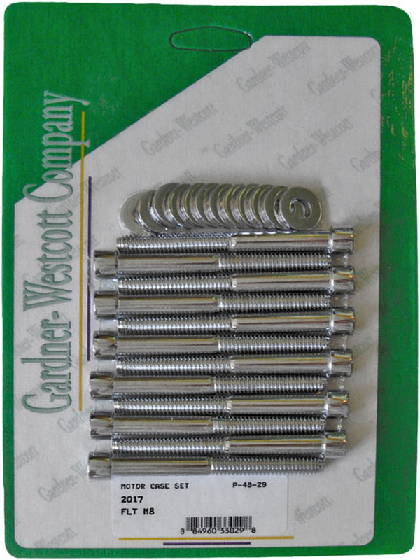 Gardner-Westcott P-48-29 Motor Case Chrome Steel Socket-Head Bolt Kit - sxspowersports