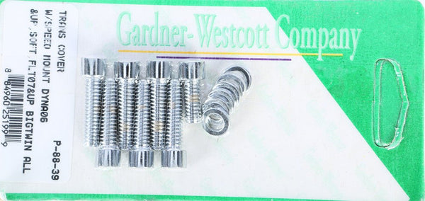 Gardner-Westcott P-88-39 Transmission Top Cover with Sensor Mount Chrome Steel Socket-Head Bolt Kit - sxspowersports