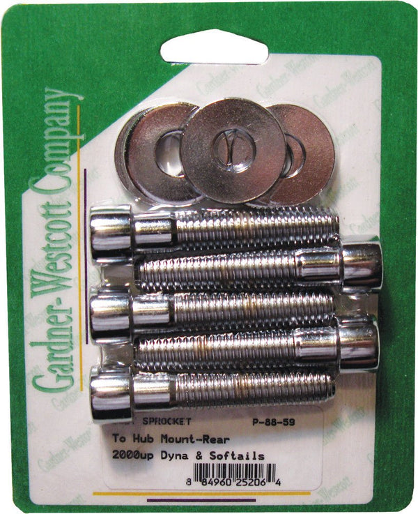 Gardner-Westcott P-88-59 Belt Sprocket Chrome Steel Socket-Head Bolt Kit - sxspowersports