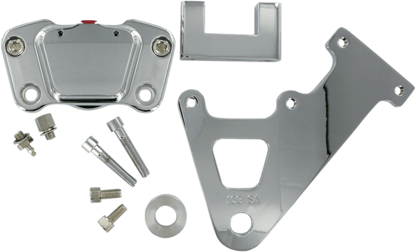 GMA Engineering GMA-103SASC 2-Piston Custom Rear Brake A-Caliper Kit - Smooth Chrome - sxspowersports