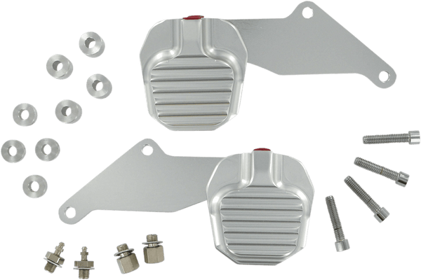 GMA Engineering GMA-200DD 2-Piston Front Dual-Disc Caliper Kit - Classic Clear Anodized - sxspowersports