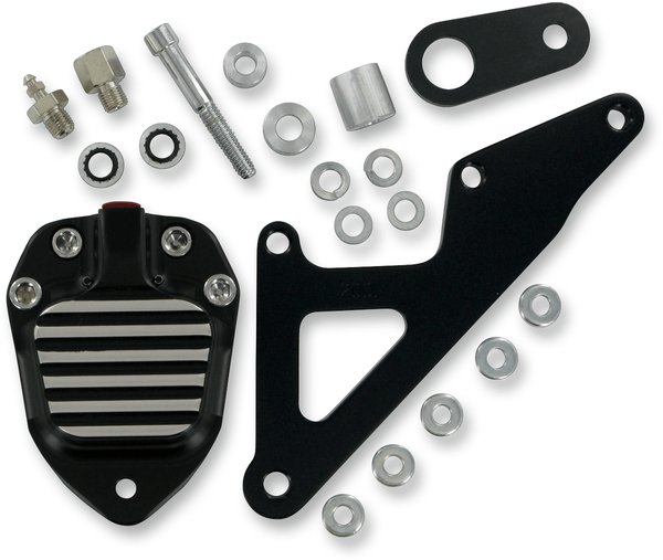 GMA Engineering GMA-200E 2-Piston Front Brake Calipers - Classic Clear Anodized - sxspowersports