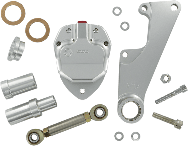 GMA Engineering GMA-200P 2-Piston Single Disc Front Brake B-Caliper - Classic Clear Anodized - sxspowersports