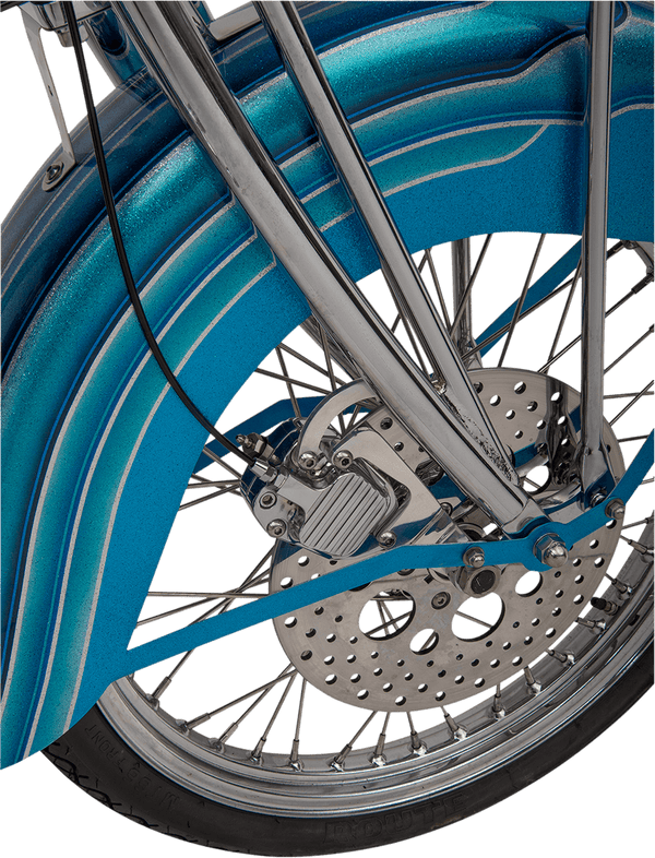 GMA Engineering GMA-200PC 2-Piston Single Disc Front Brake B-Caliper - Classic Chrome - sxspowersports