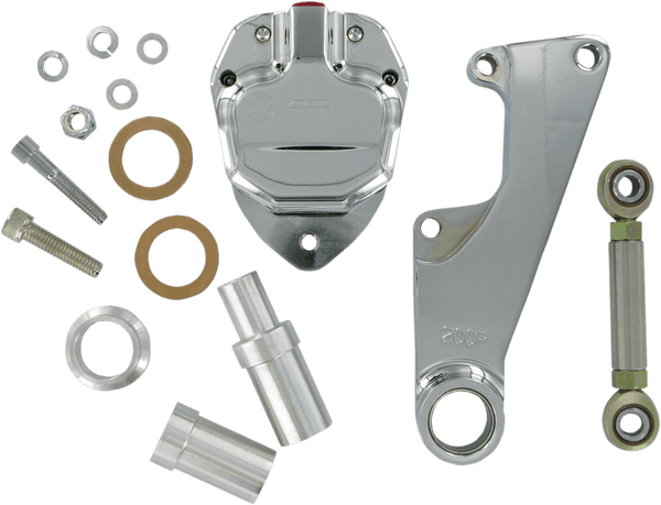 GMA Engineering GMA-200PC 2-Piston Single Disc Front Brake B-Caliper - Classic Chrome - sxspowersports