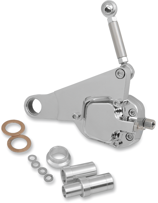 GMA Engineering GMA-200PSC 2-Piston Single Disc Front Brake B-Caliper - Smooth Chrome - sxspowersports