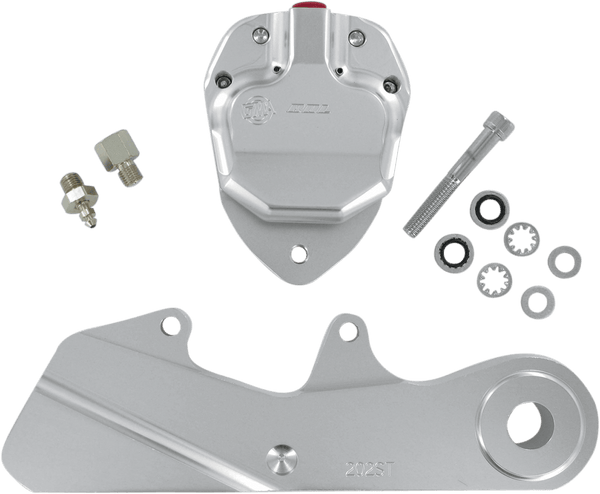 GMA Engineering GMA-202ST 2-Piston Custom Rear Brake B-Caliper Kit - Classic Clear Anodized - sxspowersports