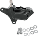 GMA Engineering GMA-400FSB Millenium Series 4-Piston Single Disc Front Brake F-Caliper - Smooth Black - sxspowersports
