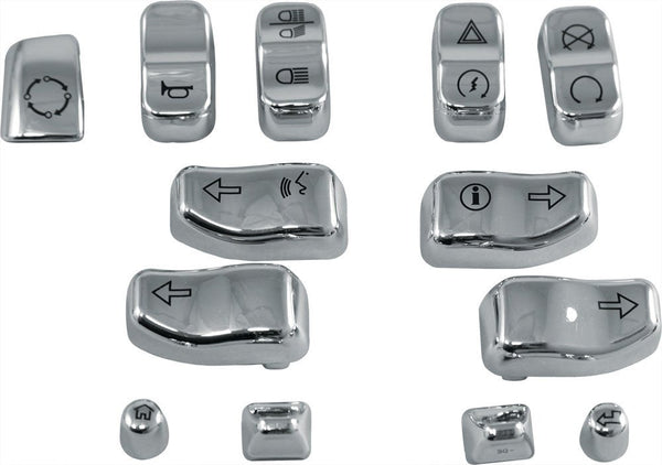 HardDrive 0139-13 Switch Covers - Chrome - sxspowersports