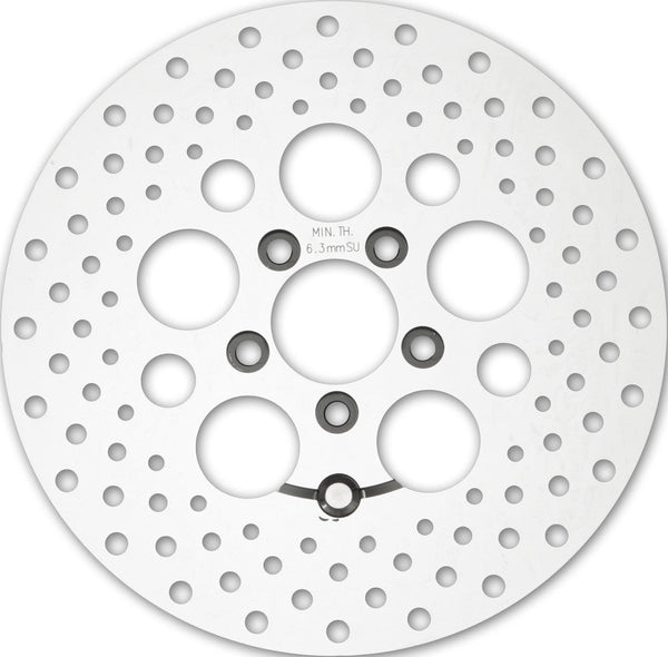HardDrive 11-063 Touring Rear Brake Rotor - 11.8in. - Polished - sxspowersports
