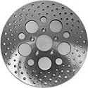 HardDrive 144655 Drilled Vented Front Brake Rotor - Stainless Steel - sxspowersports