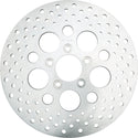 HardDrive 144656 Drilled Vented Rear Brake Rotor - Stainless Steel - sxspowersports
