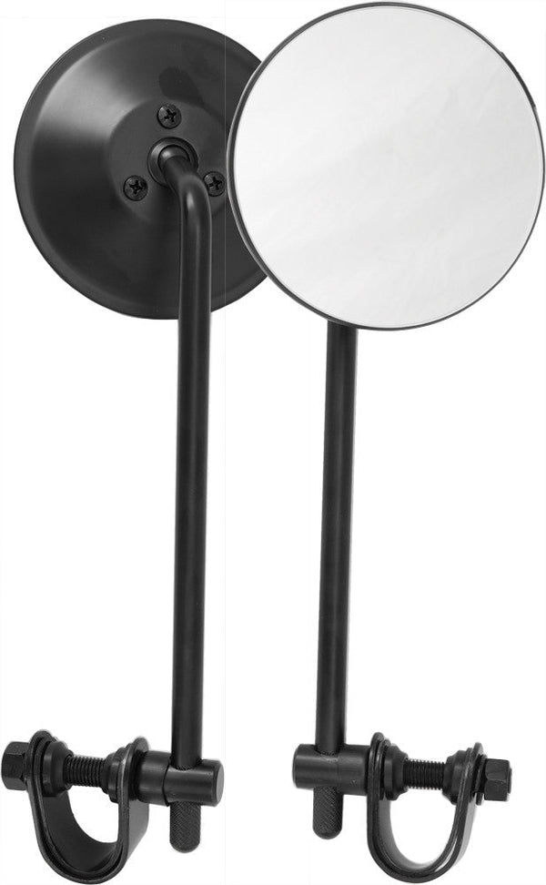 HARDDRIVE 153075 HardDrive Universal Clamp 4" Round Mirror 8" Stem Black - sxspowersports