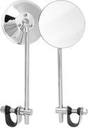 HARDDRIVE 153088 HardDrive Universal Clamp 4" Round Mirror 8" Stem Chrome - sxspowersports