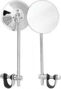 HARDDRIVE 153088 HardDrive Universal Clamp 4" Round Mirror 8" Stem Chrome - sxspowersports