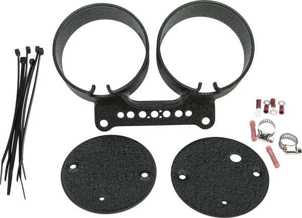 HardDrive 169390 Dual Gauge Mount Bracket Kit - Black - sxspowersports
