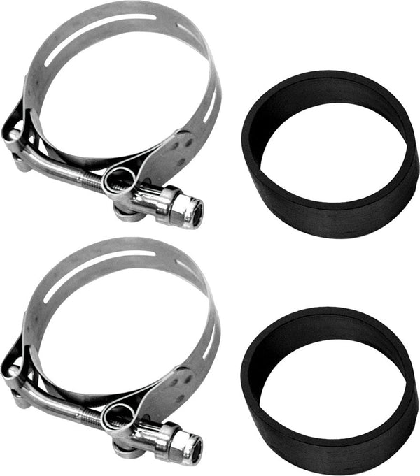 HardDrive 18-0282S Intake Clamp Set - Stainless Steel Aircraft Style - sxspowersports