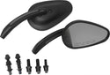HARDDRIVE 18-159 HardDrive Mirrors Tapered Black - sxspowersports