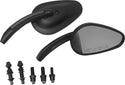 HARDDRIVE 18-159 HardDrive Mirrors Tapered Black - sxspowersports