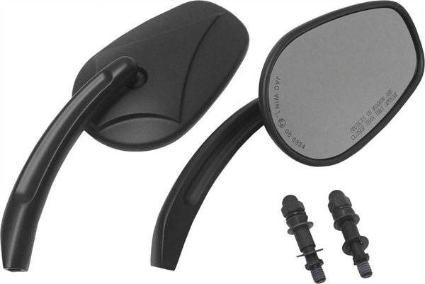 HARDDRIVE 18-245 HardDrive Mirrors Arrowhead Black - sxspowersports