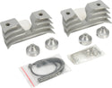 HardDrive 19-001D4S Finned Headbolt Covers - Silver - sxspowersports