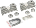 HardDrive 19-001D4S Finned Headbolt Covers - Silver - sxspowersports