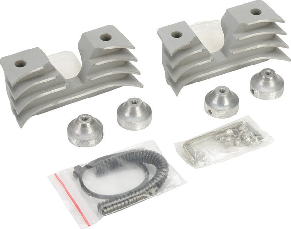 HardDrive 19-001D4S Finned Headbolt Covers - Silver - sxspowersports
