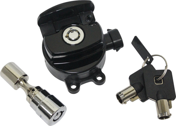 HardDrive 27-042BK Side Hinge Ignition Switch with Fork Lock - Black - sxspowersports