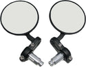 HARDDRIVE 270002 HardDrive Cafe Style Bar End Mirrors/Pr Black - sxspowersports