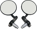 HARDDRIVE 270002 HardDrive Cafe Style Bar End Mirrors/Pr Black - sxspowersports