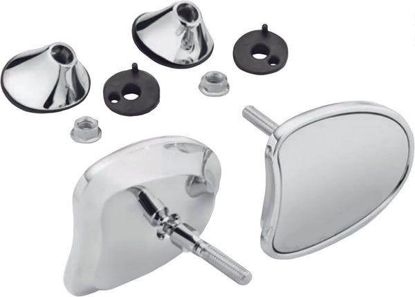 HARDDRIVE 270332 HardDrive Tapered Faring Mirrors Chrome - sxspowersports