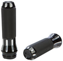 HardDrive 354127 Fly By Wire Throttle Venom Custom Grips - Raw Cut - Black - sxspowersports