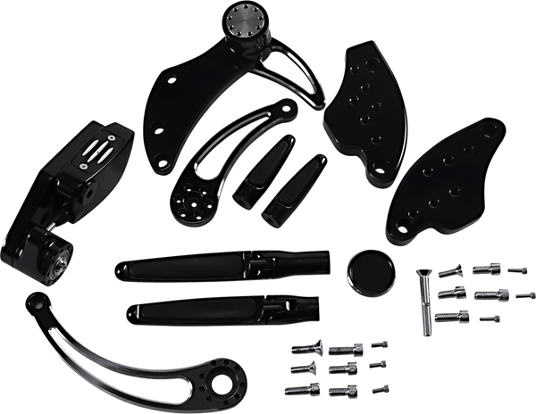Hawg Halters Inc FCK-S18A-FR-SE Forward Control Kits - Black Anodized - sxspowersports