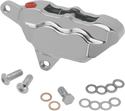 Hawg Halters Inc FKHSCC100 4 Piston Front Brake Caliper Kit - Chrome - sxspowersports