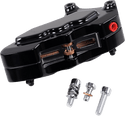 Hawg Halters Inc LHDGAB6013 6-Piston Dual Disc Front Brake Caliper - Black Anodized - sxspowersports