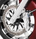 Hawg Halters Inc LHSCC6001 Direct Bolt-On 6 Piston Front Left Brake Caliper - Chrome - sxspowersports