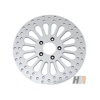 HBR 11.5" Polished Stainless Steel Brake Rotor for Harley-Davidson Motorcycles - sxspowersports