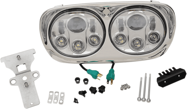 Headwinds 8-9552-02BA 5 3/4in. Headlight Assembly - Black - sxspowersports