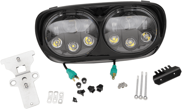 Headwinds 8-9552-02CA 5 3/4in. Headlight Assembly - Silver - sxspowersports