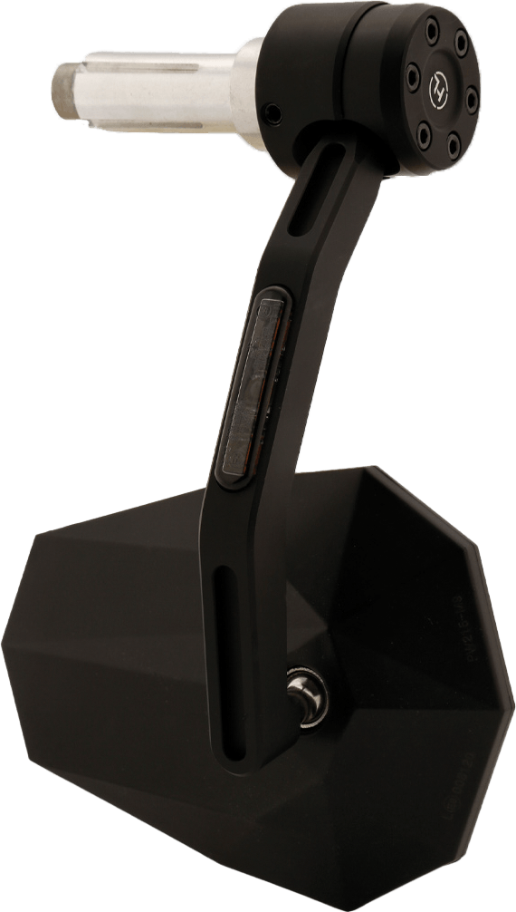 HIGHSIDER 301-456 Stealth X7 Handlebar End Mirror With LED Lights - sxspowersports