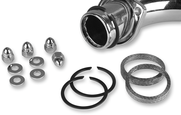 James Gasket 65324-83-KWG1 Exhaust Port Gasket Kit - Graphite Wire Gaskets and Chrome Acorn Nuts - sxspowersports