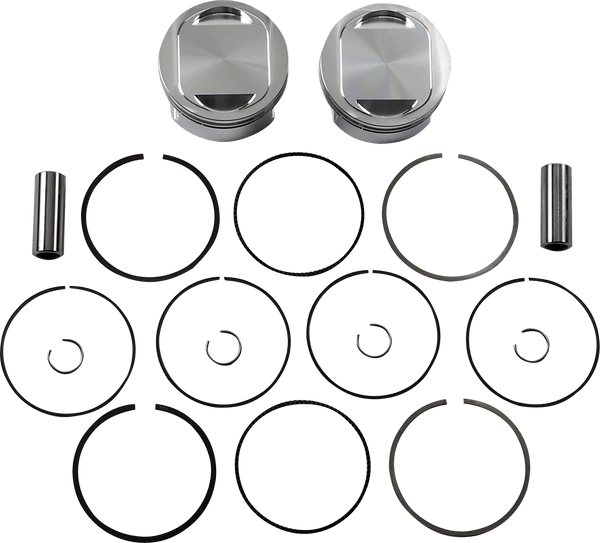 J.E. Pistons 324716 Piston Kit (1545cc., 3.875in. Bore) - Standard, 10.5:1 Compression - sxspowersports